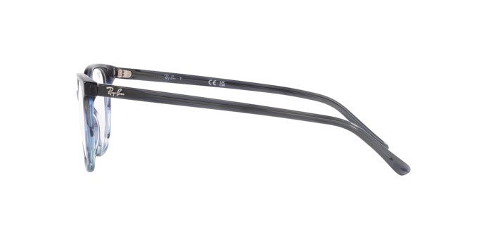Occhiali da vista Ray-Ban Elliot RX 5397 (8254) - RB 5397 8254 colore grigio striato/blu forma irregolare lenti trasparente