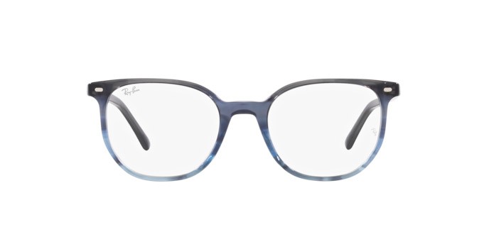 Occhiali da vista Ray-Ban Elliot RX 5397 (8254) - RB 5397 8254 colore grigio striato/blu forma irregolare lenti trasparente