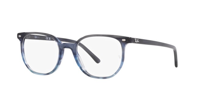 Occhiali da vista Ray-Ban Elliot RX 5397 (8254) - RB 5397 8254 colore grigio striato/blu forma irregolare lenti trasparente
