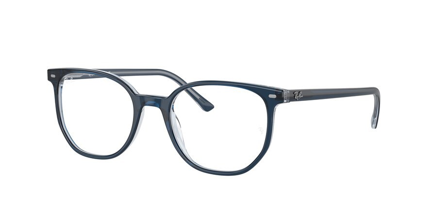 Occhiali da vista Ray-Ban Elliot RX 5397 (8324) - RB 5397 8324 colore blu su blu trasparente forma irregolare lenti trasparente