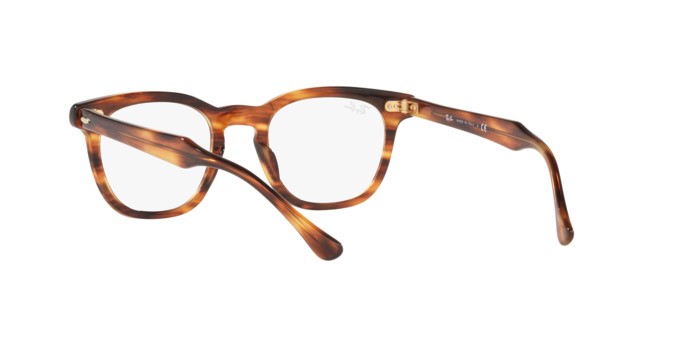 Brillen Ray-Ban Hawkeye RX 5398 (2144) - RB 5398 2144 farbe striped havana form quadratisch gläser demo lens