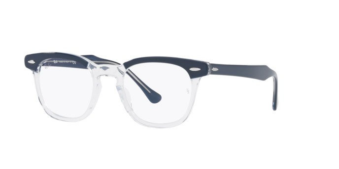 Brillen Ray-Ban Hawkeye RX 5398 (8110) - RB 5398 8110 farbe blu on trasparent form quadratisch gläser demo lens