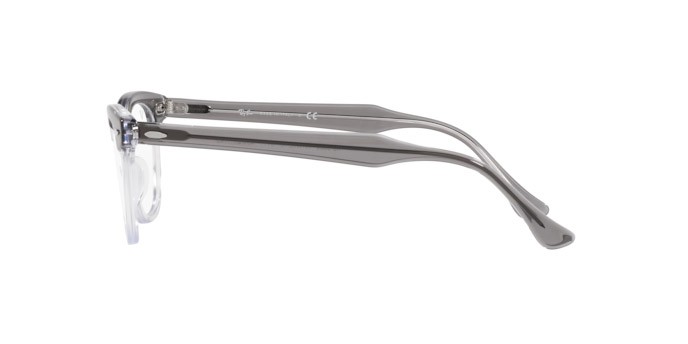 Occhiali da vista Ray-Ban Hawkeye RX 5398 (8111) - RB 5398 8111 colore gray on trasparent forma quadrato lenti demo lens