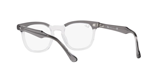 Occhiali da vista Ray-Ban Hawkeye RX 5398 (8111) - RB 5398 8111 colore gray on trasparent forma quadrato lenti demo lens