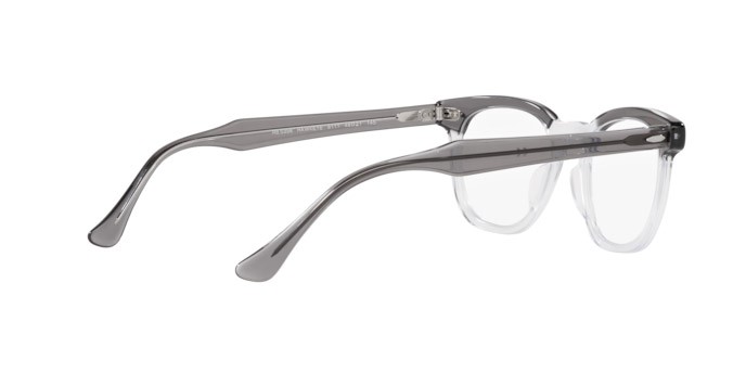 Occhiali da vista Ray-Ban Hawkeye RX 5398 (8111) - RB 5398 8111 colore gray on trasparent forma quadrato lenti demo lens