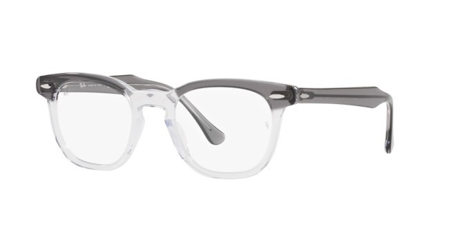 Occhiali da vista Ray-Ban Hawkeye RX 5398 (8111) - RB 5398 8111 colore gray on trasparent forma quadrato lenti demo lens