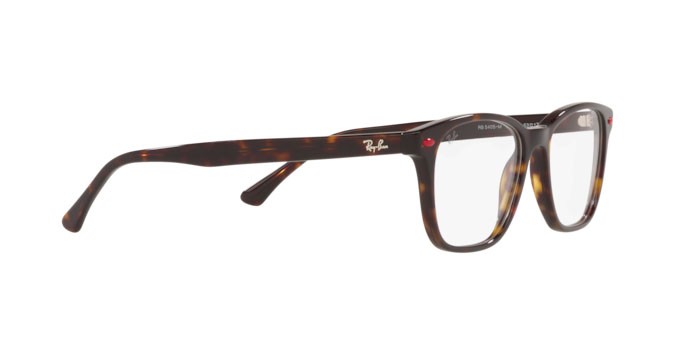Brillen Ray-Ban Scuderia Ferrari Collection RX 5405M (F613) - RB 5405M F613 farbe havana form rechteckig gläser demo lens