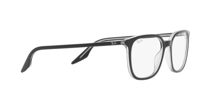 Occhiali da vista Ray-Ban RX 5406 (2034) - RB 5406 2034 colore black on transparent forma quadrato lenti demo lens
