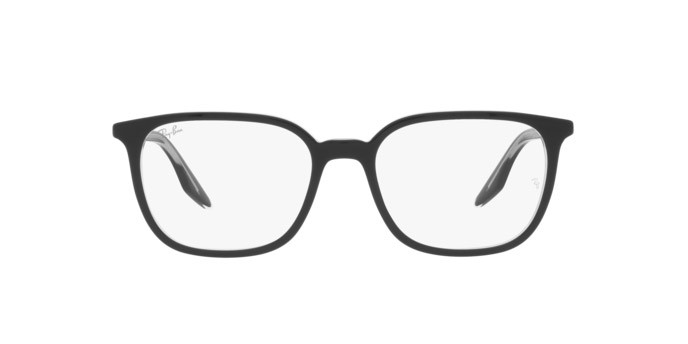 Occhiali da vista Ray-Ban RX 5406 (2034) - RB 5406 2034 colore black on transparent forma quadrato lenti demo lens
