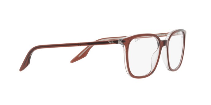 Occhiali da vista Ray-Ban RX 5406 (8171) - RB 5406 8171 colore brown on transparent forma quadrato lenti demo lens