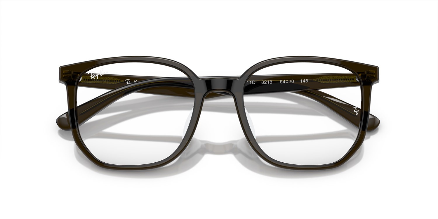 Brillen Ray-Ban RX 5411D (8218) - RB 5411D 8218 farbe verde trasparente form unregelmäßig gläser lente demo