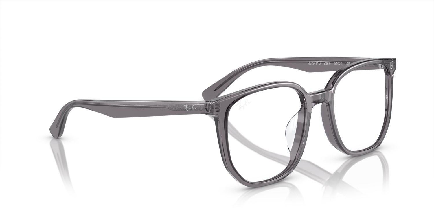 Occhiali da vista Ray-Ban RX 5411D (8268) - RB 5411D 8268 colore grigio trasparente forma irregolare lenti lente demo