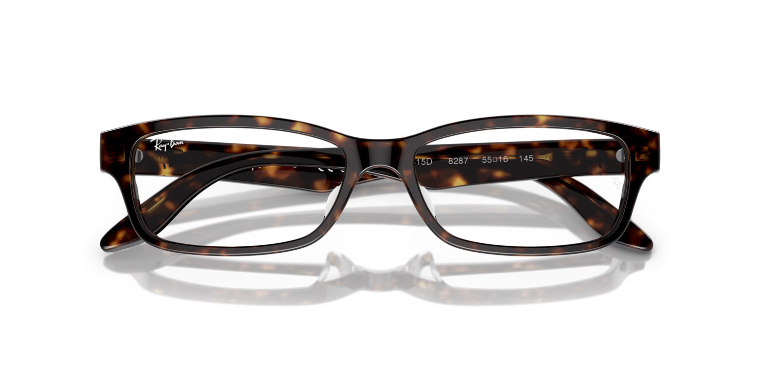 Eyeglasses Ray-Ban RX 5415D (8287) - RB 5415D 8287 color havana shape rectangle lenses lente demo