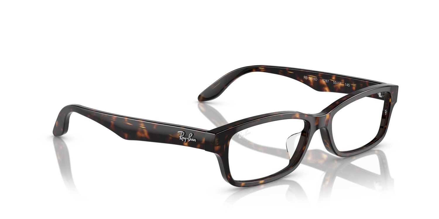 Eyeglasses Ray-Ban RX 5415D (8287) - RB 5415D 8287 color havana shape rectangle lenses lente demo