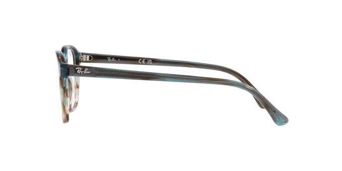 Occhiali da vista Ray-Ban RX 5417 (8252) - RB 5417 8252 colore verde e blu a strisce forma pantos lenti trasparente