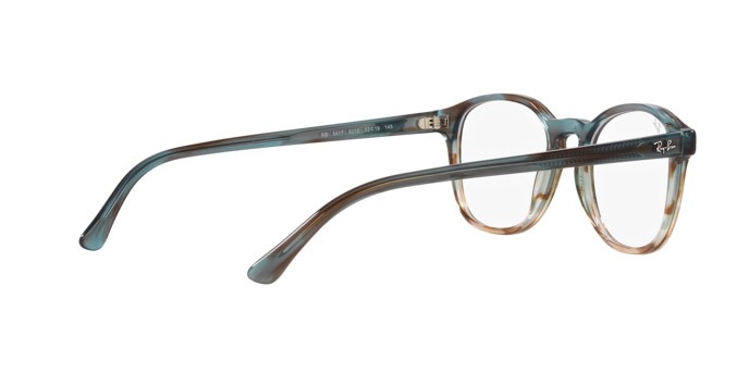 Occhiali da vista Ray-Ban RX 5417 (8252) - RB 5417 8252 colore verde e blu a strisce forma pantos lenti trasparente