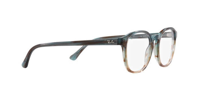Occhiali da vista Ray-Ban RX 5417 (8252) - RB 5417 8252 colore verde e blu a strisce forma pantos lenti trasparente