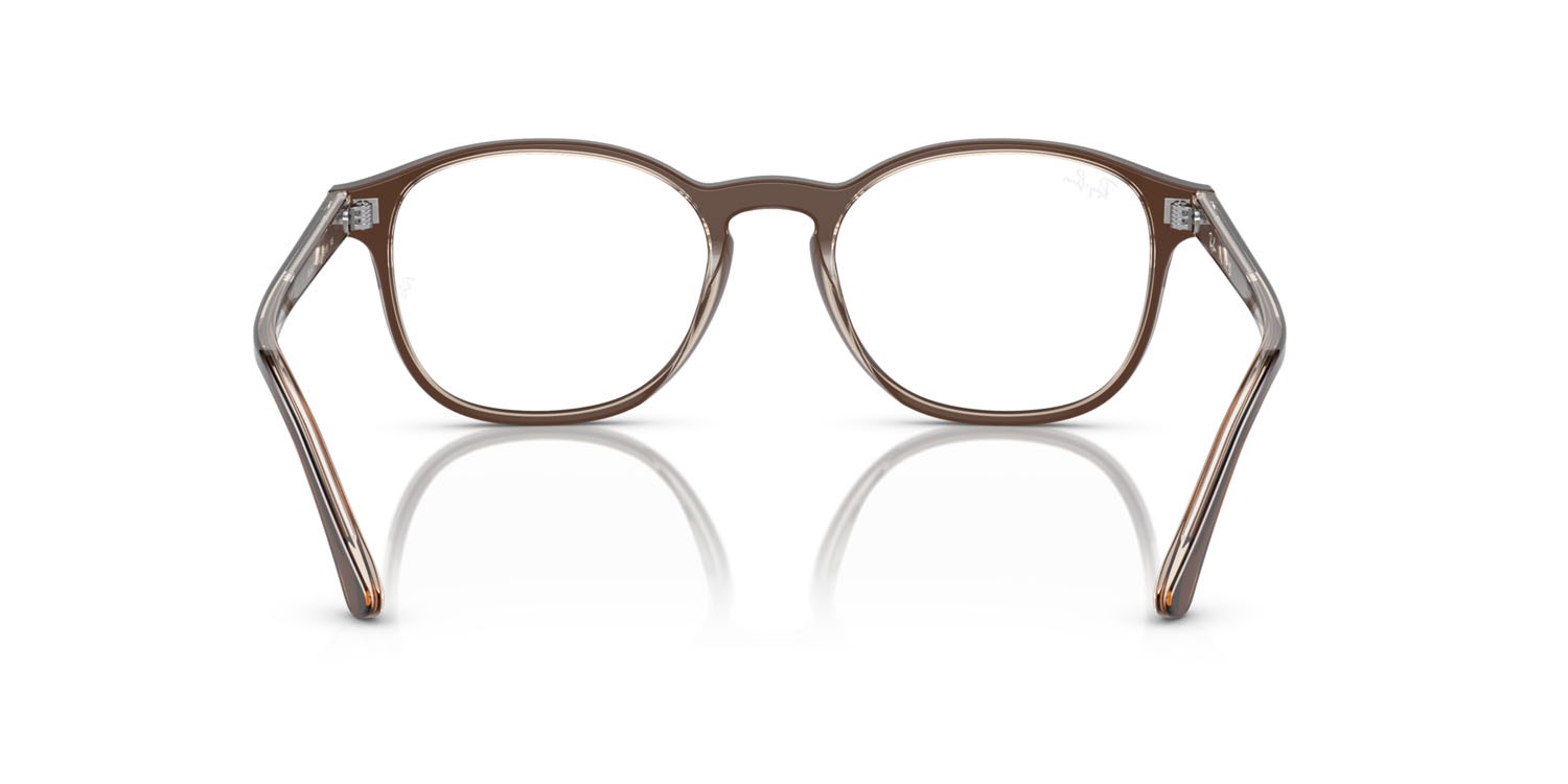 Occhiali da vista Ray-Ban RX 5417 (8365) - RB 5417 8365 colore brown on transparent light brown forma pantos lenti trasparente
