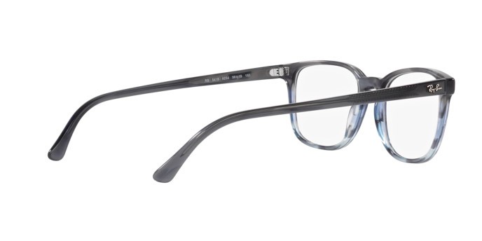 Eyeglasses Ray-Ban RX 5418 (8254) - RB 5418 8254 color blu e grigio a strisce shape square lenses trasparente