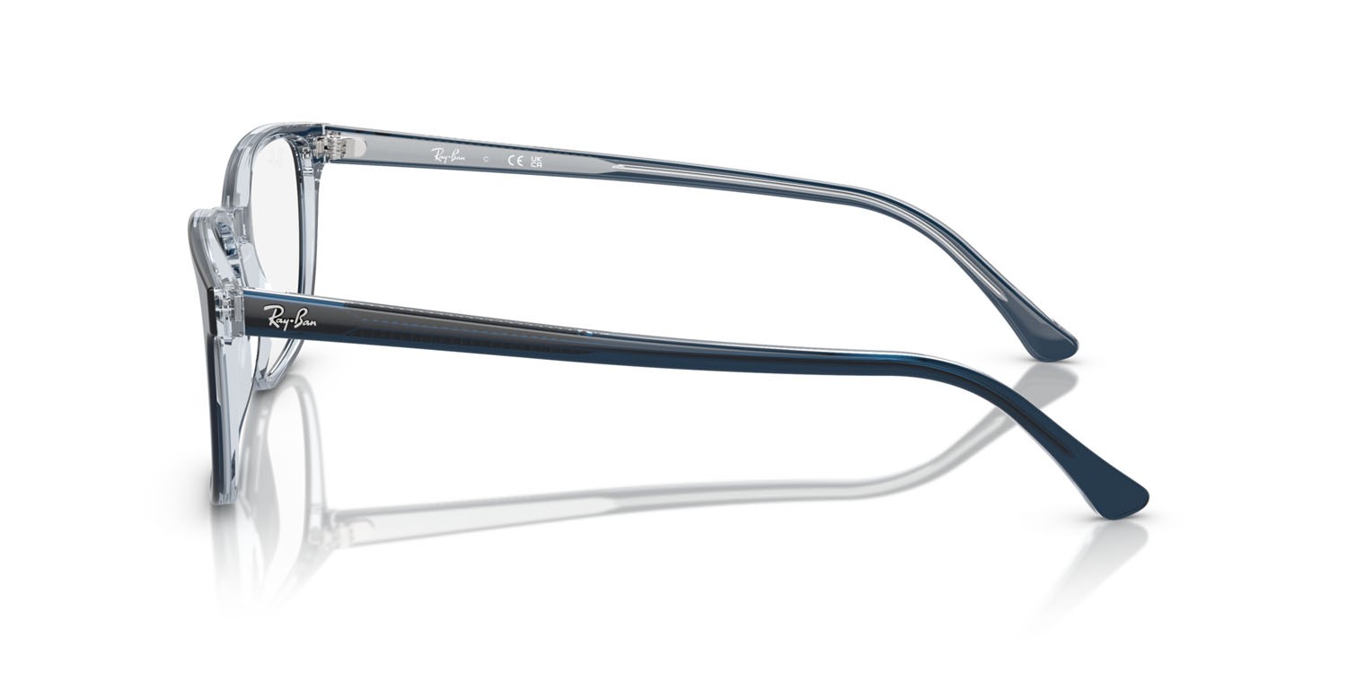 Occhiali da vista Ray-Ban RX 5418 (8324) - RB 5418 8324 colore blu su blu trasparente forma quadrato lenti trasparente