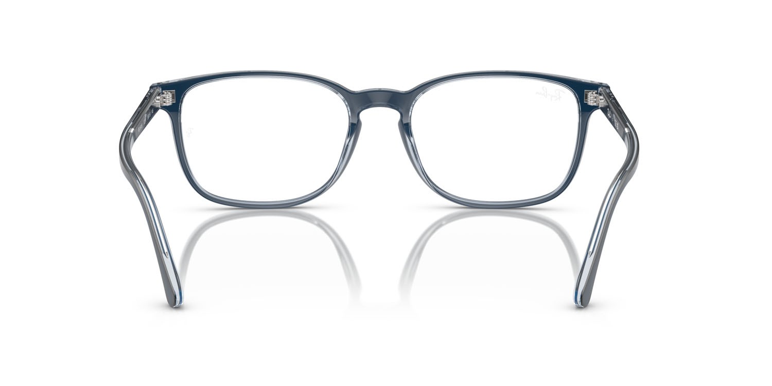 Occhiali da vista Ray-Ban RX 5418 (8324) - RB 5418 8324 colore blu su blu trasparente forma quadrato lenti trasparente