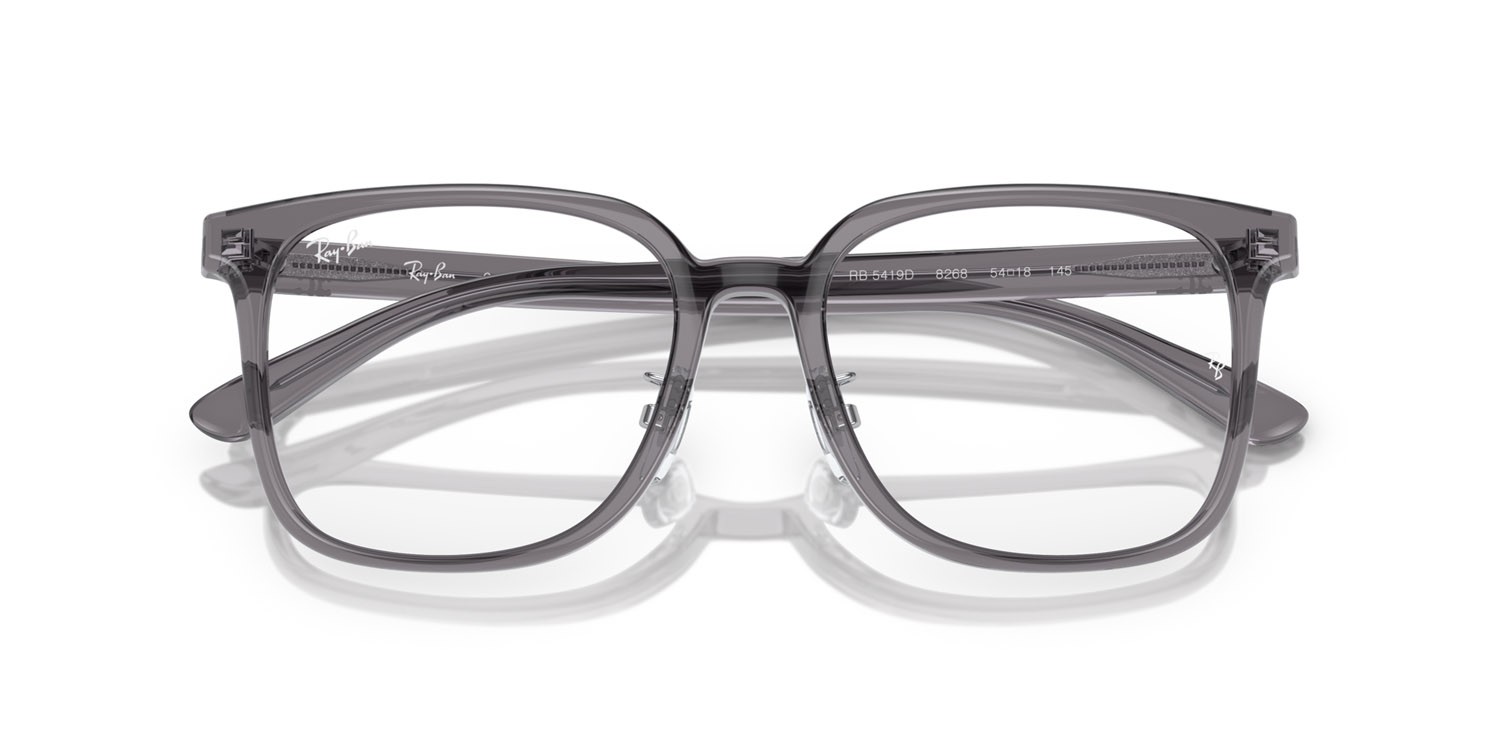 Occhiali da vista Ray-Ban RX 5419D (8268) - RB 5419D 8268 colore grigio trasparente forma quadrato lenti trasparente