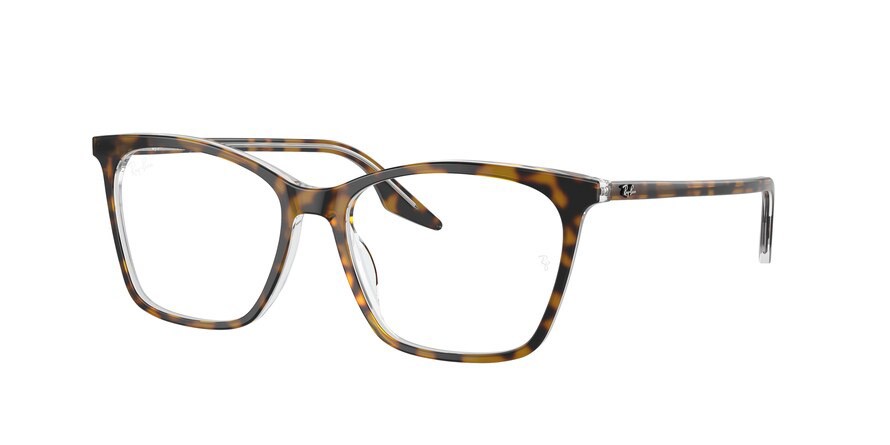 Occhiali da vista Ray-Ban RX 5422 (5082) - RB 5422 5082 colore havana su trasparente forma cat eye lenti trasparente