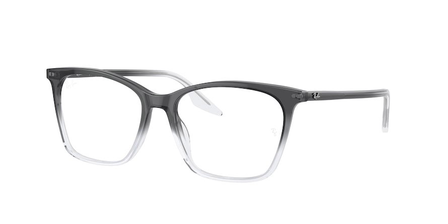 Occhiali da vista Ray-Ban RX 5422 (8310) - RB 5422 8310 colore grigio scuro forma cat eye lenti trasparente