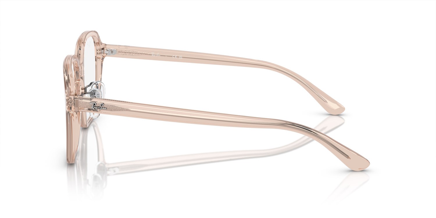 Eyeglasses Ray-Ban RX 5424D (8267) - RB 5424D 8267 color marrone chiaro trasparente shape irregular lenses lente demo