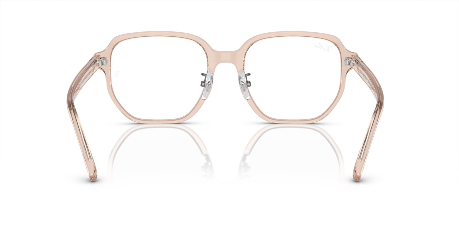 Eyeglasses Ray-Ban RX 5424D (8267) - RB 5424D 8267 color marrone chiaro trasparente shape irregular lenses lente demo