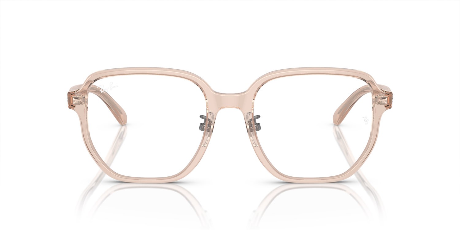 Eyeglasses Ray-Ban RX 5424D (8267) - RB 5424D 8267 color marrone chiaro trasparente shape irregular lenses lente demo