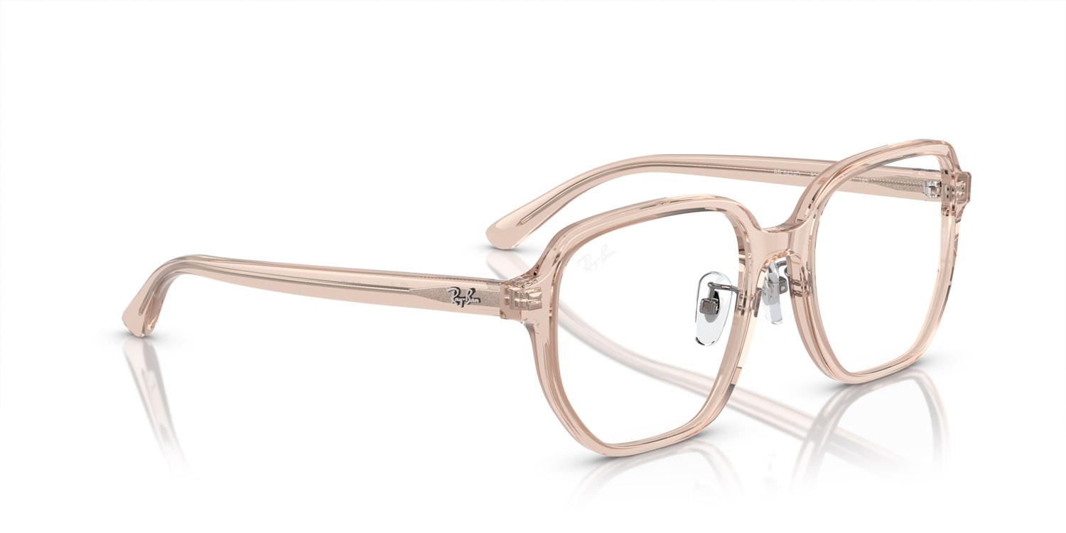 Eyeglasses Ray-Ban RX 5424D (8267) - RB 5424D 8267 color marrone chiaro trasparente shape irregular lenses lente demo
