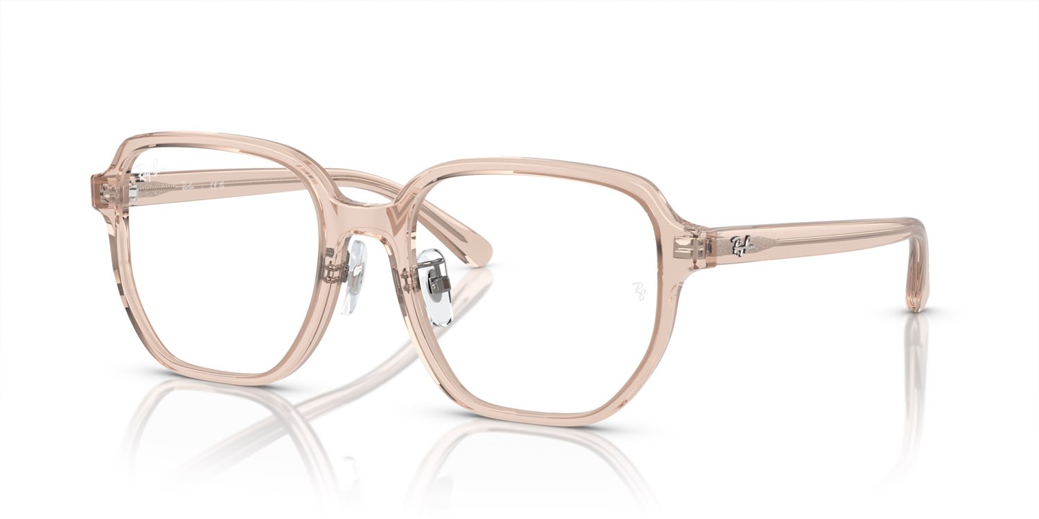 Eyeglasses Ray-Ban RX 5424D (8267) - RB 5424D 8267 color marrone chiaro trasparente shape irregular lenses lente demo