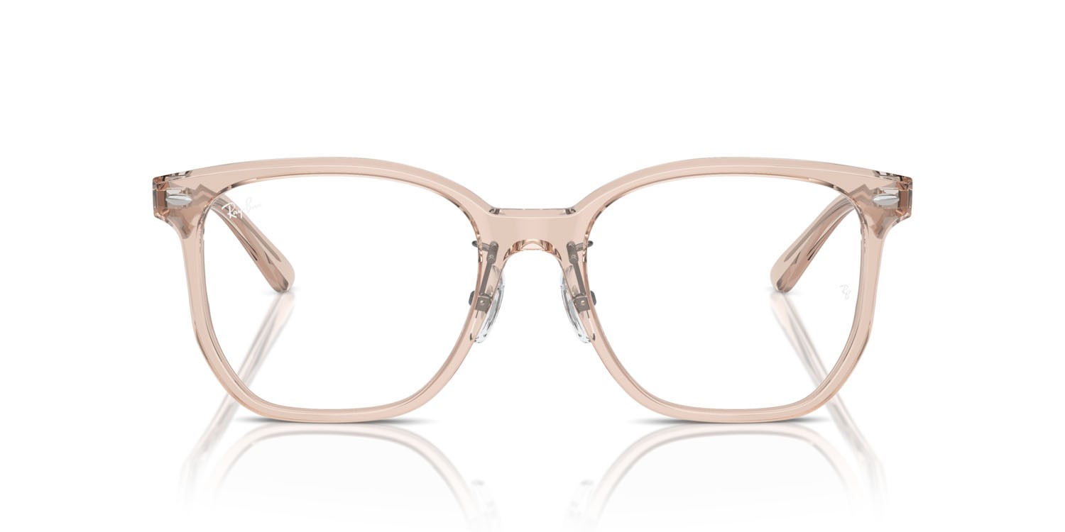 Eyeglasses Ray-Ban RX 5425D (8267) - RB 5425D 8267 color marrone chiaro trasparente shape square lenses trasparente
