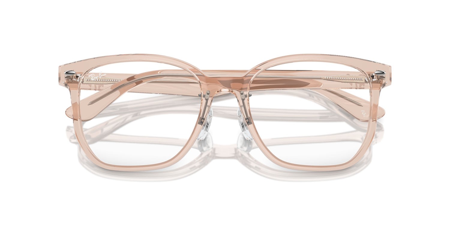 Eyeglasses Ray-Ban RX 5425D (8267) - RB 5425D 8267 color marrone chiaro trasparente shape square lenses trasparente