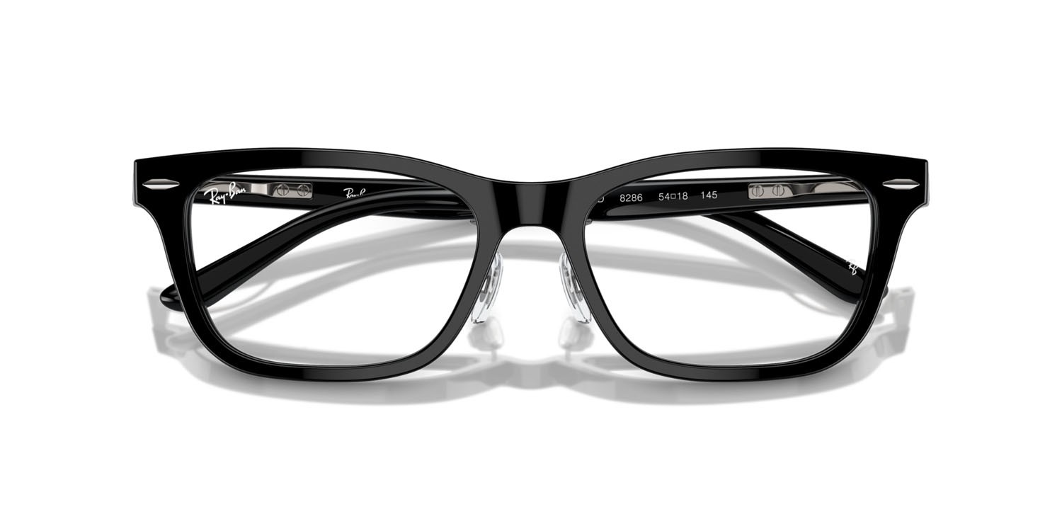 Eyeglasses Ray-Ban RX 5426D (8286) - RB 5426D 8286 color nero shape square lenses trasparente