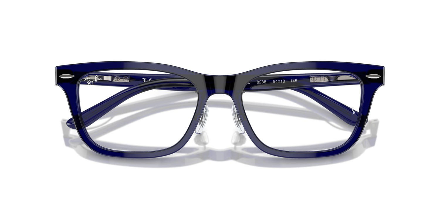 Occhiali da vista Ray-Ban RX 5426D (8288) - RB 5426D 8288 colore blu trasparente forma quadrato lenti trasparente