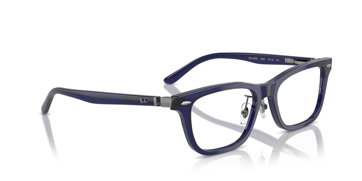 Occhiali da vista Ray-Ban RX 5426D (8288) - RB 5426D 8288 colore blu trasparente forma quadrato lenti trasparente