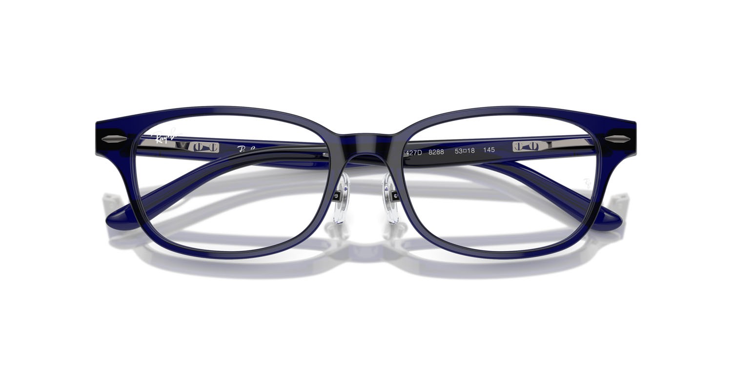 Occhiali da vista Ray-Ban RX 5427D (8288) - RB 5427D 8288 colore blu trasparente forma quadrato lenti trasparente