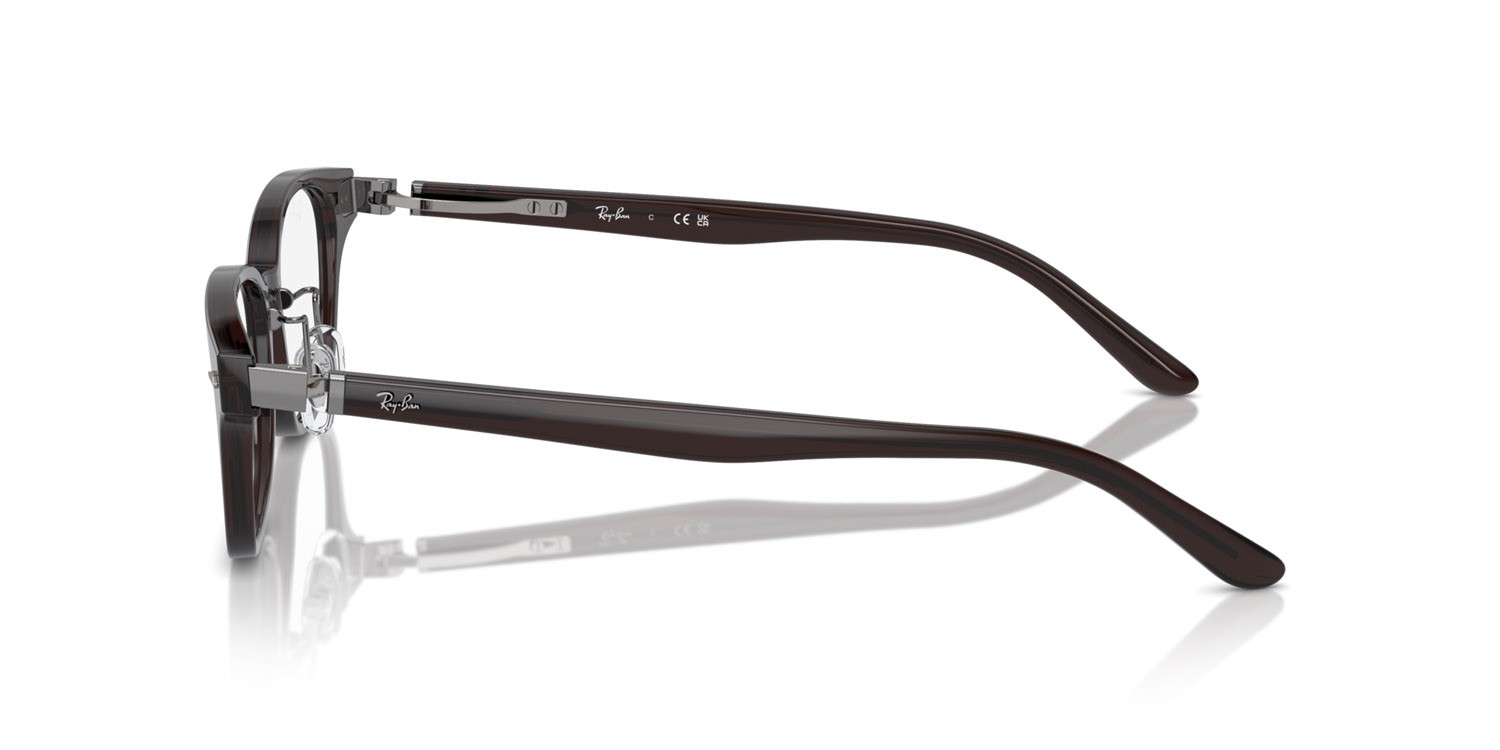 Occhiali da vista Ray-Ban RX 5427D (8290) - RB 5427D 8290 colore marrone trasparente forma quadrato lenti trasparente