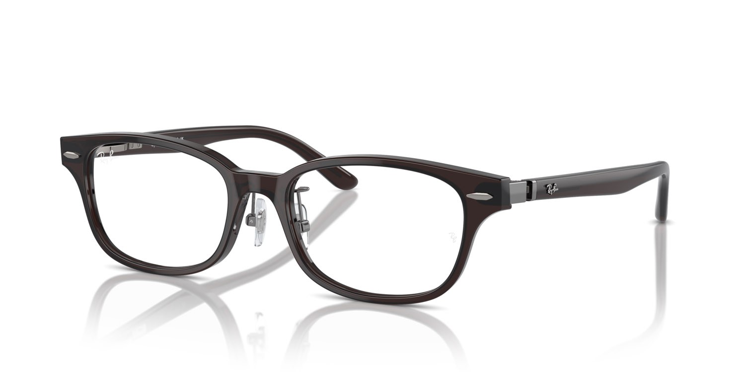 Occhiali da vista Ray-Ban RX 5427D (8290) - RB 5427D 8290 colore marrone trasparente forma quadrato lenti trasparente