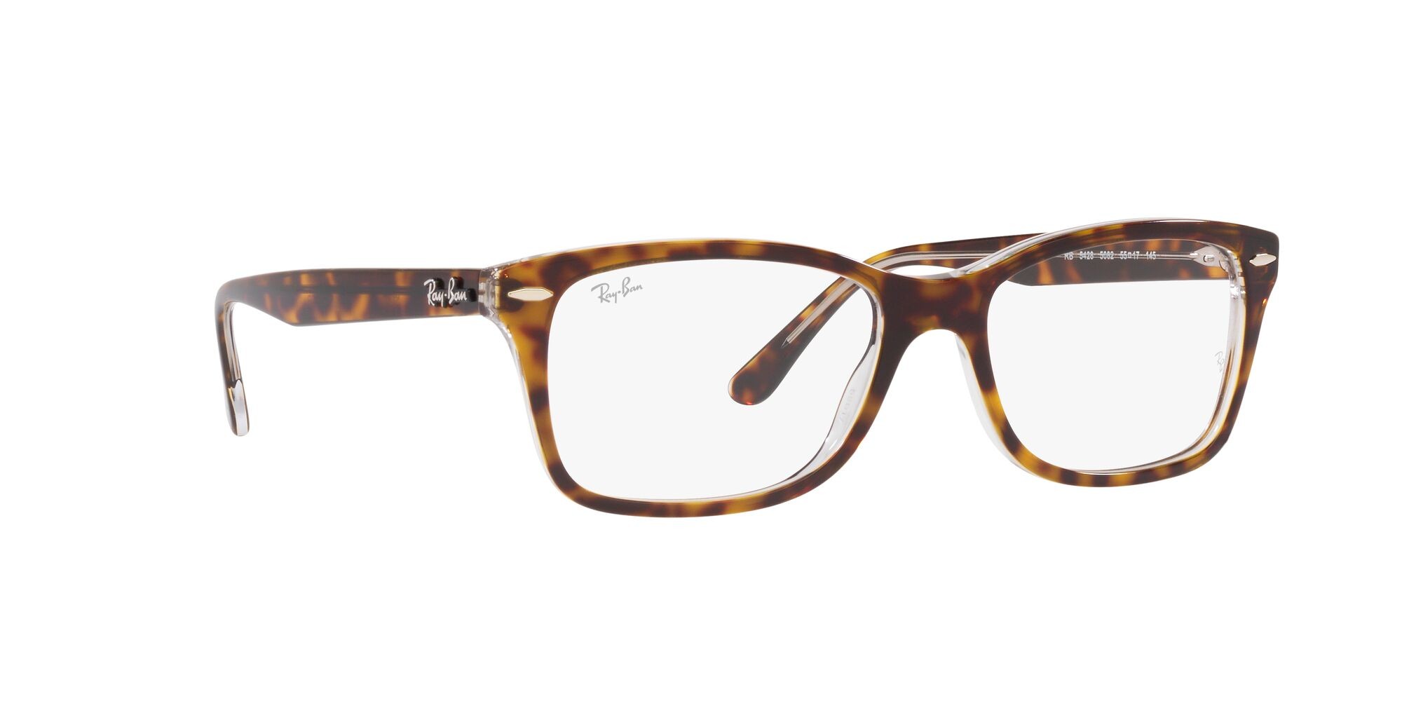Brillen Ray-Ban RX 5428 (5082) - RB 5428 5082 farbe havana su trasparente form quadratisch gläser lente demo