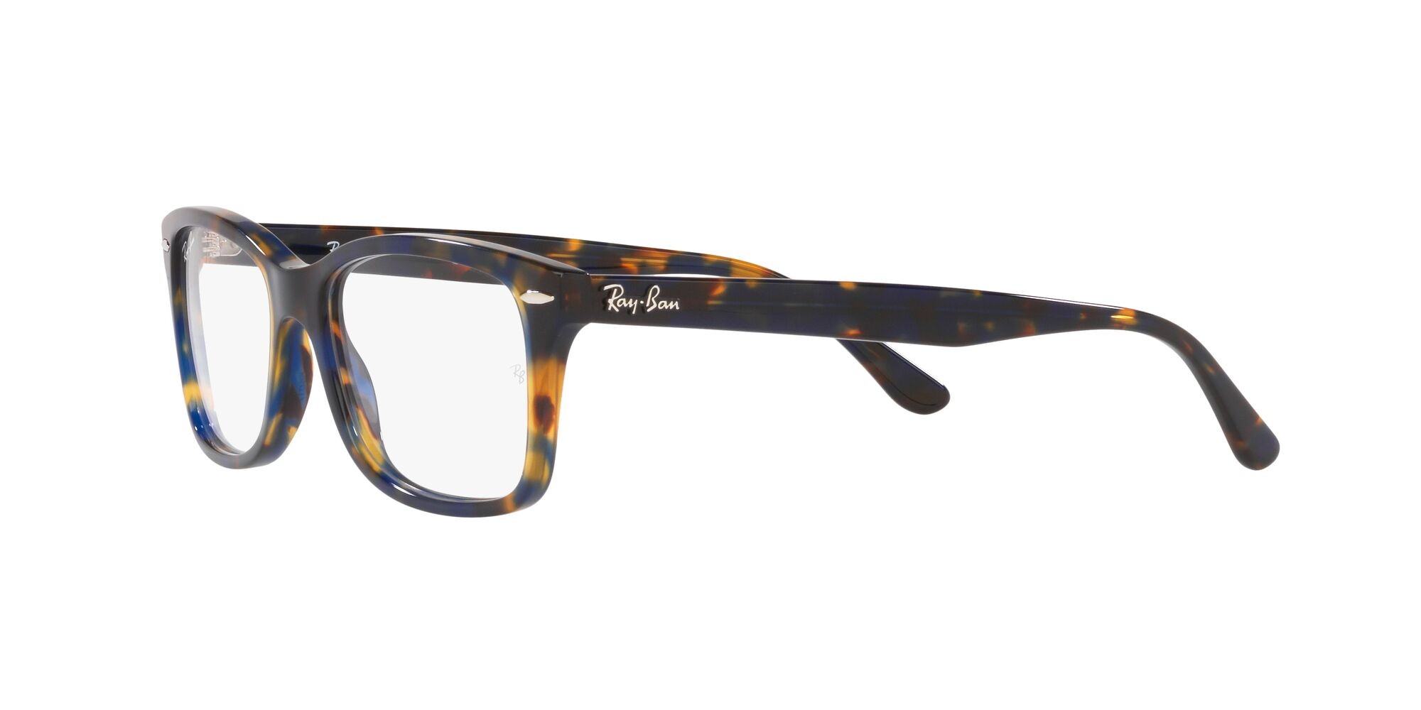 Occhiali da vista Ray-Ban RX 5428 (8174) - RB 5428 8174 colore havana giallo & blu forma quadrato lenti trasparente