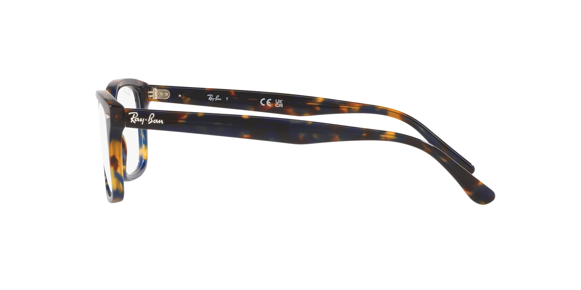 Occhiali da vista Ray-Ban RX 5428 (8174) - RB 5428 8174 colore havana giallo & blu forma quadrato lenti trasparente