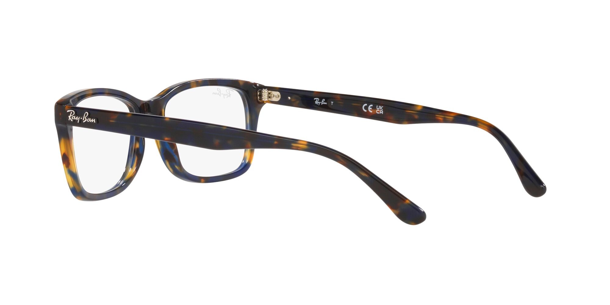 Occhiali da vista Ray-Ban RX 5428 (8174) - RB 5428 8174 colore havana giallo & blu forma quadrato lenti trasparente
