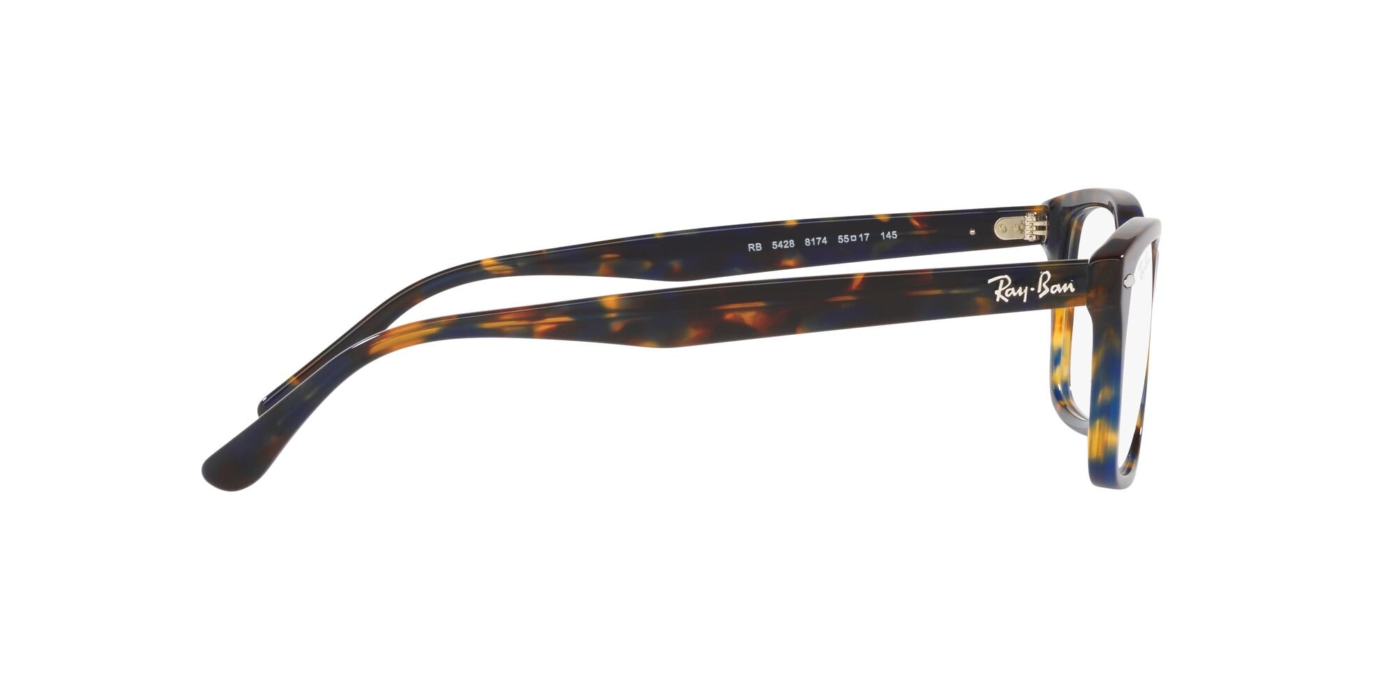 Occhiali da vista Ray-Ban RX 5428 (8174) - RB 5428 8174 colore havana giallo & blu forma quadrato lenti trasparente