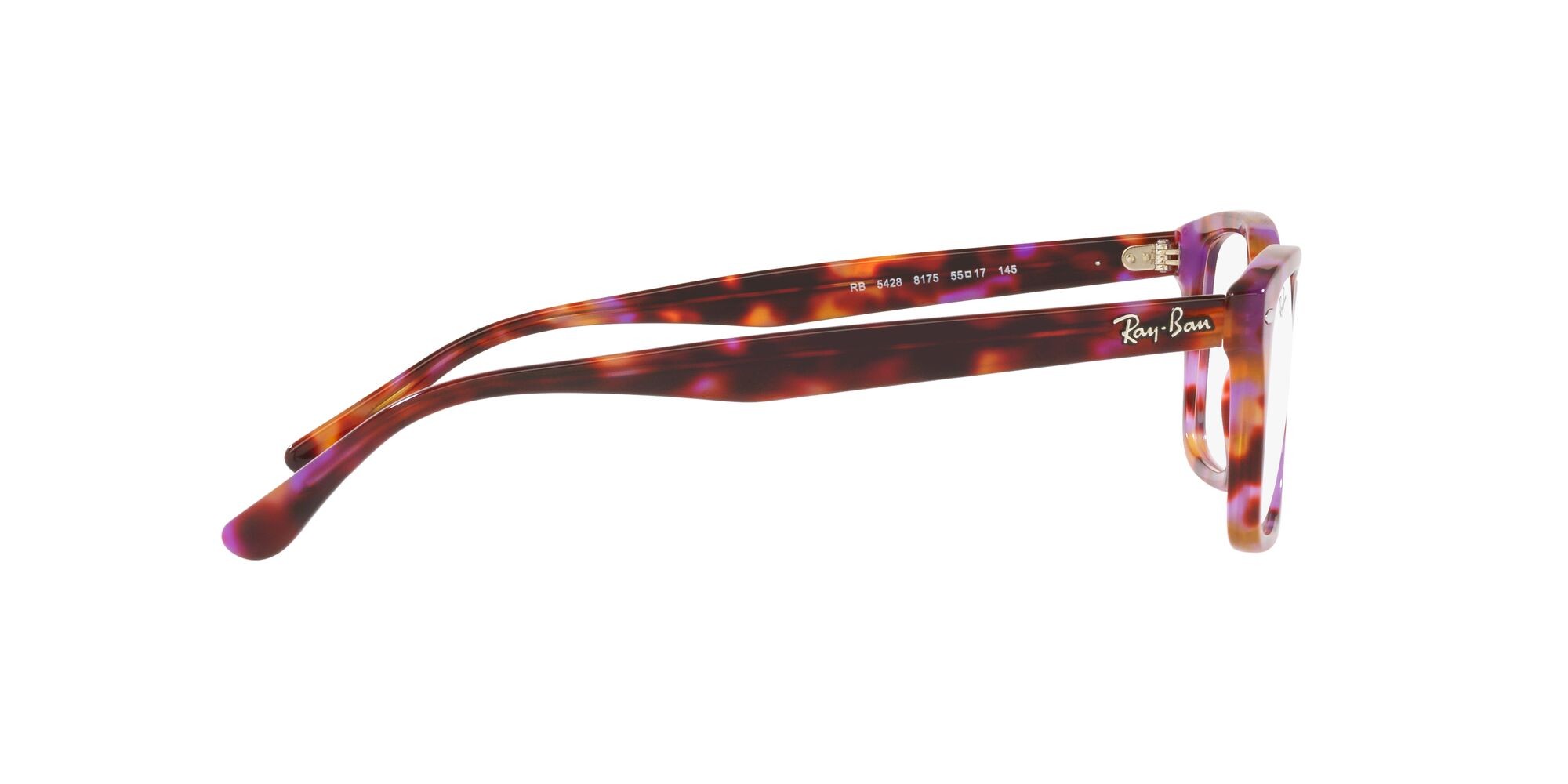 Occhiali da vista Ray-Ban RX 5428 (8175) - RB 5428 8175 colore rosso forma quadrato lenti lente demo