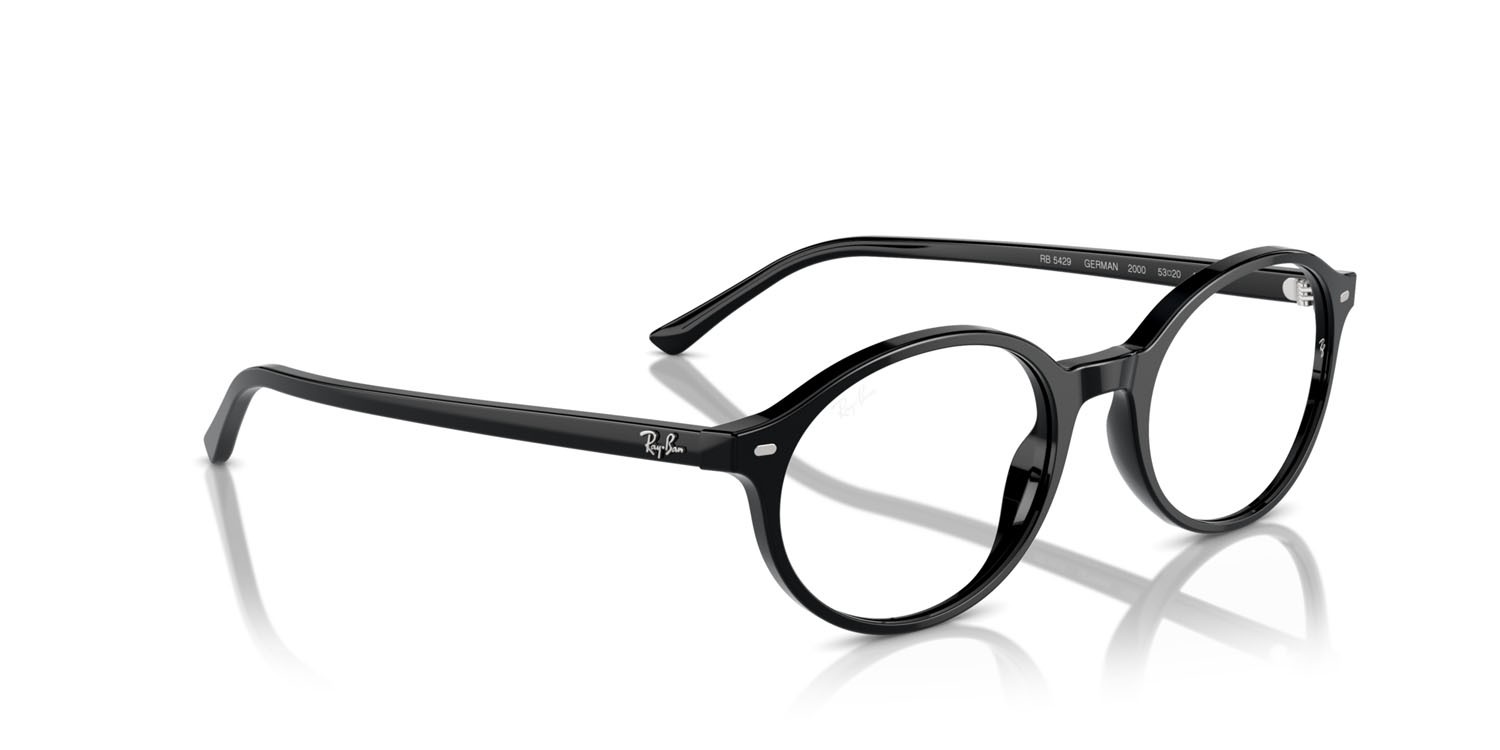 Occhiali da vista Ray-Ban German RX 5429 (2000) - RB 5429 2000 colore nero forma ovale lenti trasparente