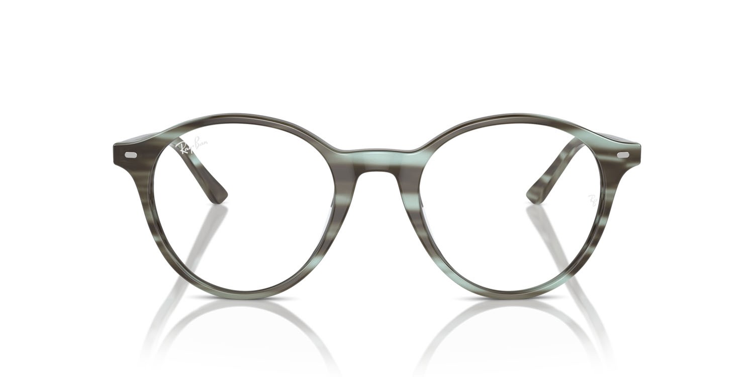 Occhiali da vista Ray-Ban Bernard RX 5430 (8356) - RB 5430 8356 colore striato verde forma pantos lenti trasparente