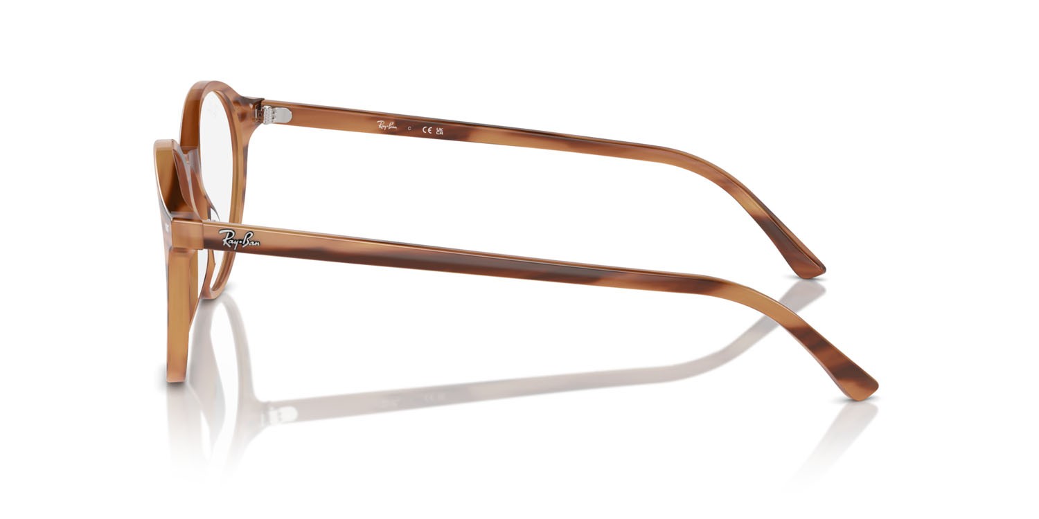 Occhiali da vista Ray-Ban Bernard RX 5430 (8359) - RB 5430 8359 colore striato marrone forma pantos lenti trasparente